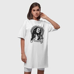 Футболка женская-платье Bob Marley: Island, цвет: белый — фото 2