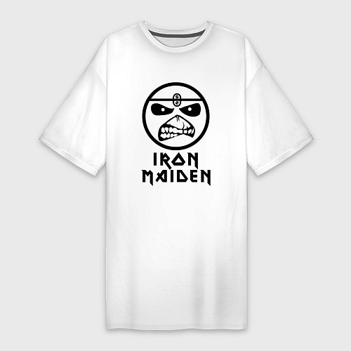 Женская футболка-платье Iron Maiden / Белый – фото 1