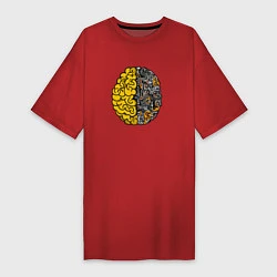 Женская футболка-платье Мозг инженера