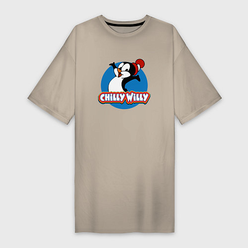 Женская футболка-платье Chilly Willy / Миндальный – фото 1
