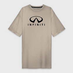 Женская футболка-платье Infiniti logo