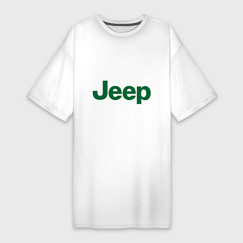 Женская футболка-платье Logo Jeep / Белый – фото 1