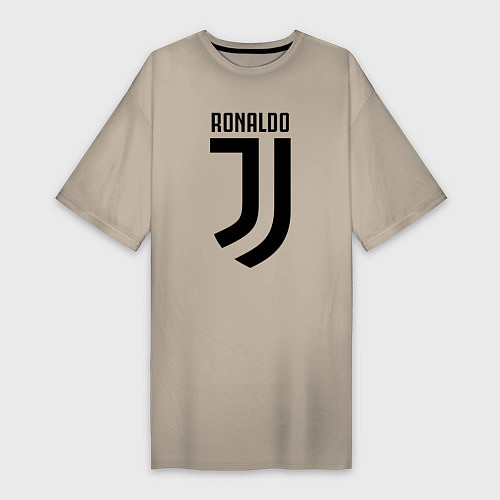 Женская футболка-платье Ronaldo CR7 / Миндальный – фото 1