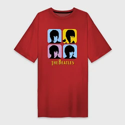 Женская футболка-платье The Beatles: pop-art