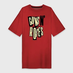 Женская футболка-платье Guns n Roses: cream