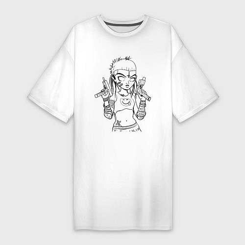Женская футболка-платье Yo-landi / Белый – фото 1