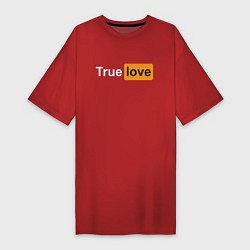 Футболка женская-платье True Love, цвет: красный