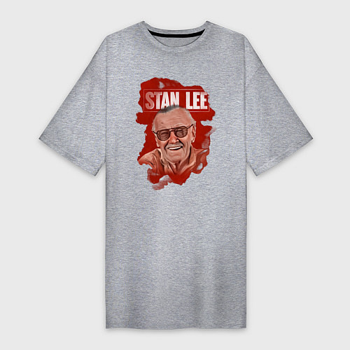 Женская футболка-платье Стен Ли / Меланж – фото 1