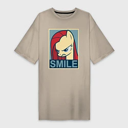 Женская футболка-платье MLP: Smile