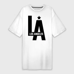 Футболка женская-платье Los Angeles Star, цвет: белый