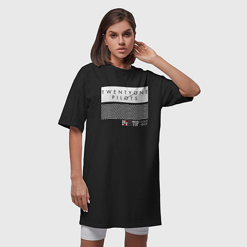 Женская футболка-платье TOP: Lane Boy / Черный – фото 3