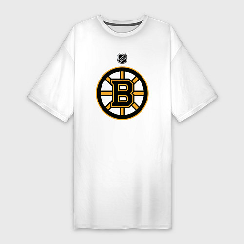 Женская футболка-платье Boston Bruins NHL / Белый – фото 1