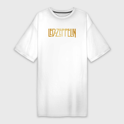 Женская футболка-платье Led Zeppelin / Белый – фото 1