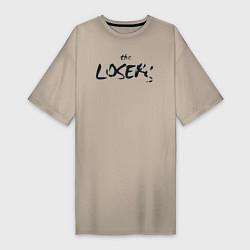 Футболка женская-платье The losers, цвет: миндальный