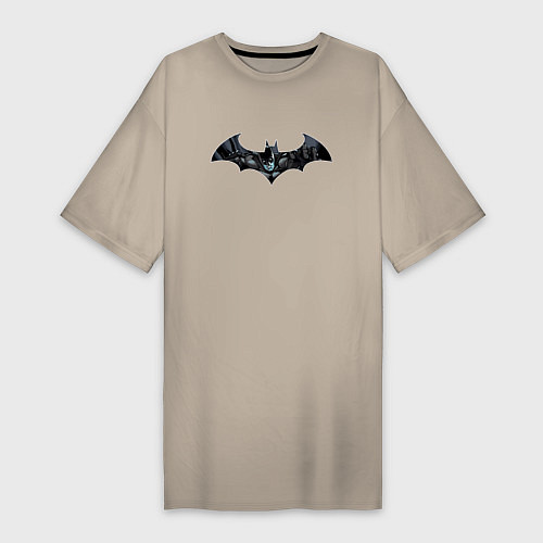 Женская футболка-платье Batman / Миндальный – фото 1