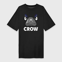 Футболка женская-платье Brawl Stars CROW, цвет: черный