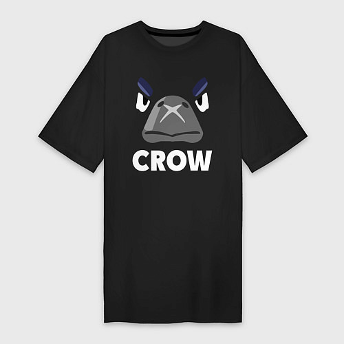 Женская футболка-платье Brawl Stars CROW / Черный – фото 1