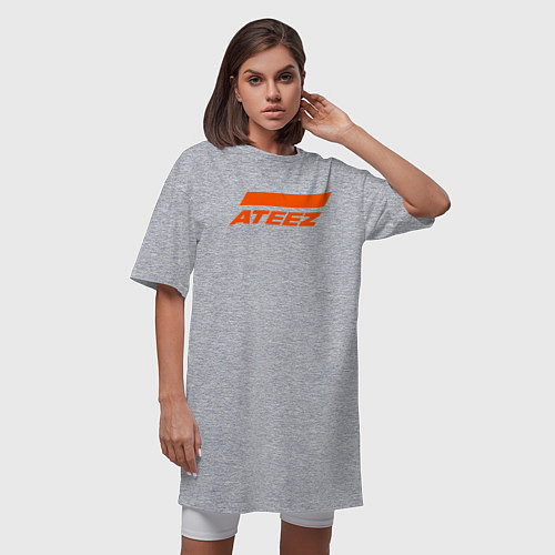 Женская футболка-платье Ateez / Меланж – фото 3