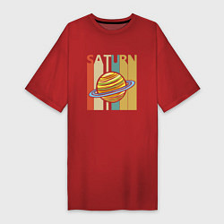 Женская футболка-платье Сатурн