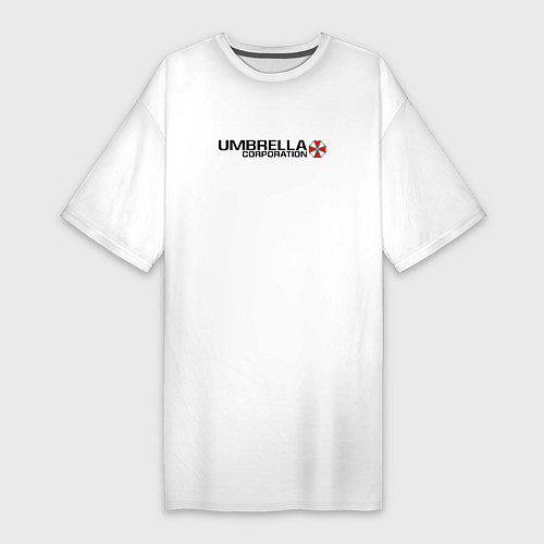 Женская футболка-платье UMBRELLA CORP / Белый – фото 1