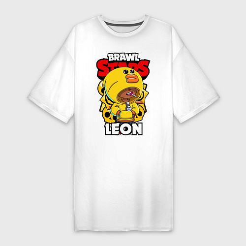 Женская футболка-платье BRAWL STARS SALLY LEON / Белый – фото 1