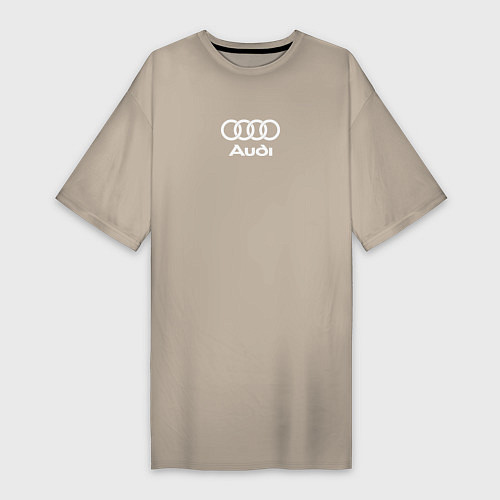 Женская футболка-платье Audi Ауди / Миндальный – фото 1
