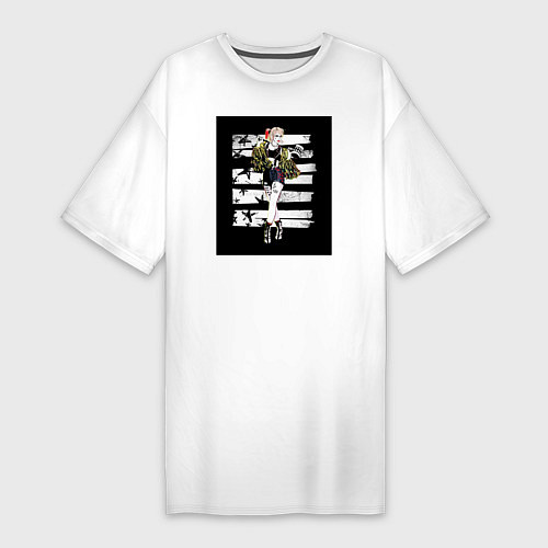 Женская футболка-платье Харли Квин / Белый – фото 1