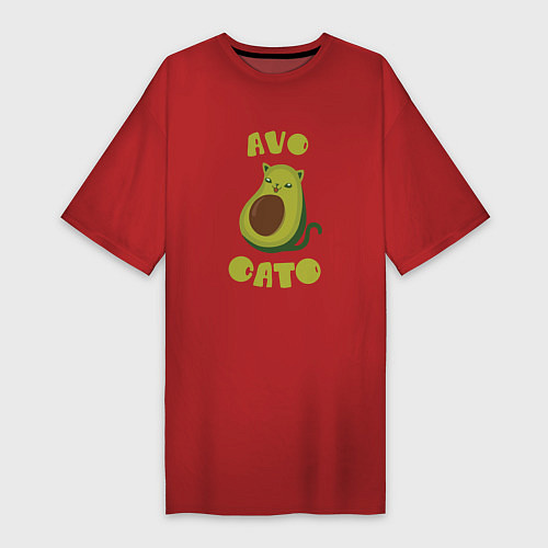 Женская футболка-платье AvoCato / Красный – фото 1