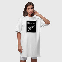 Футболка женская-платье Регби Новая Зеландия, цвет: белый — фото 2