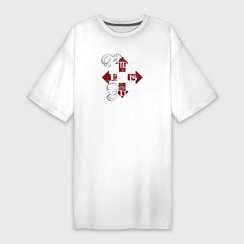 Женская футболка-платье Three Days Grace / Белый – фото 1