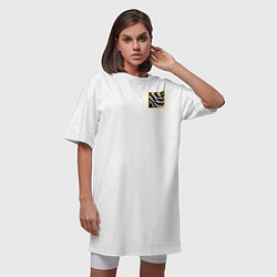 Футболка женская-платье Иллюзия, цвет: белый — фото 2