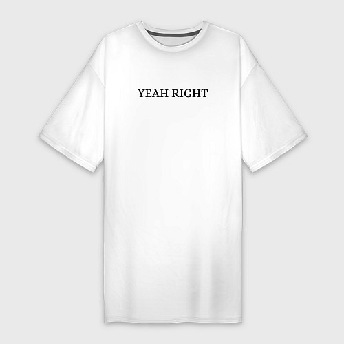 Женская футболка-платье YEAH RIGHT / Белый – фото 1