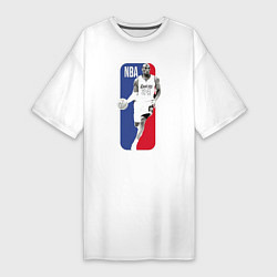 Футболка женская-платье NBA Kobe Bryant, цвет: белый