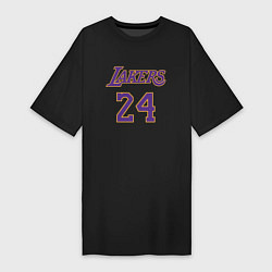 Футболка женская-платье Lakers 24, цвет: черный
