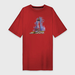 Женская футболка-платье Crisp Point Lighthouse