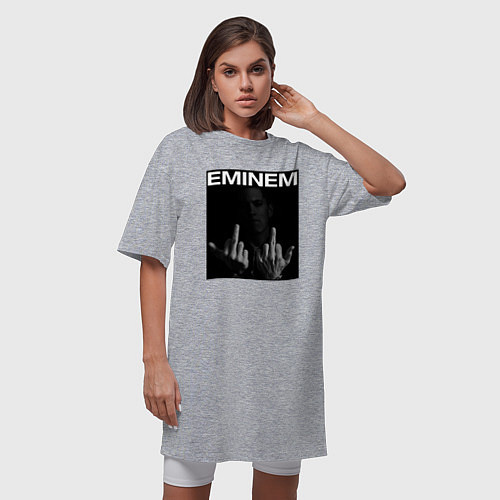 Женская футболка-платье EMINEM / Меланж – фото 3