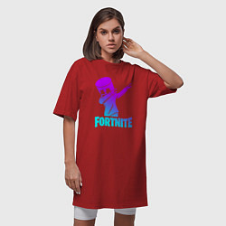 Футболка женская-платье FORTNITE X MARSHMELLO, цвет: красный — фото 2