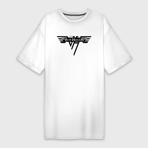 Женская футболка-платье Van Halen / Белый – фото 1