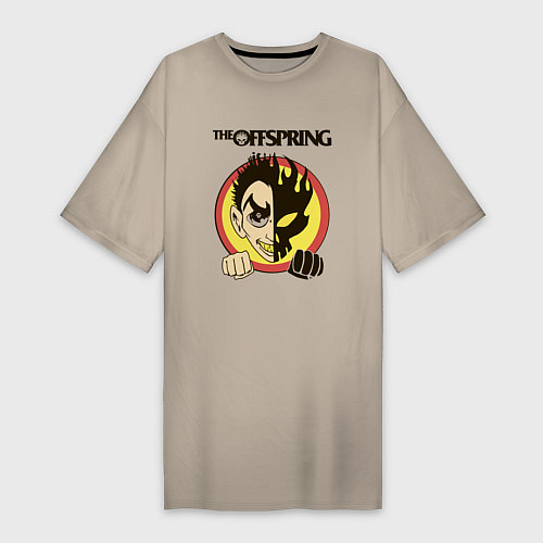 Женская футболка-платье The Offspring / Миндальный – фото 1