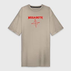 Женская футболка-платье Megadeth