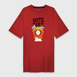 Футболка женская-платье South Park Кенни, цвет: красный