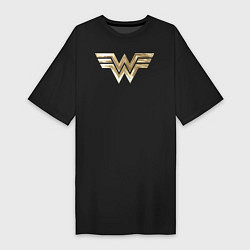 Женская футболка-платье Wonder Woman logo