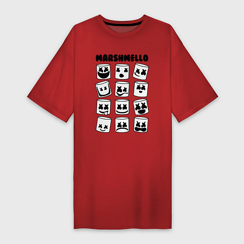 Женская футболка-платье FORTNITE x MARSHMELLO / Красный – фото 1