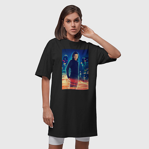 Женская футболка-платье Cisco Ramon / Черный – фото 3