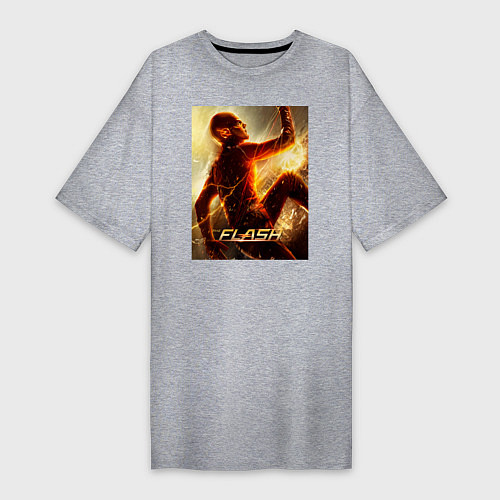 Женская футболка-платье The Flash / Меланж – фото 1