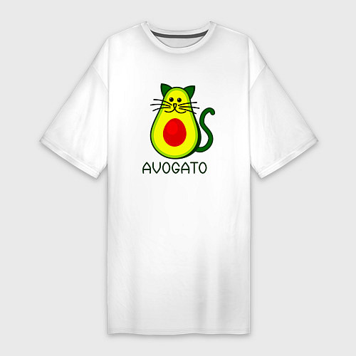Женская футболка-платье Avokado / Белый – фото 1