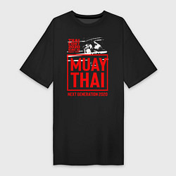 Футболка женская-платье MUAY THAI, цвет: черный