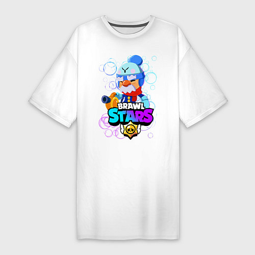 Женская футболка-платье BRAWL STARS GALE / Белый – фото 1