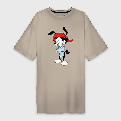 Женская футболка-платье Вакко Уорнер Animaniacs / Миндальный – фото 1