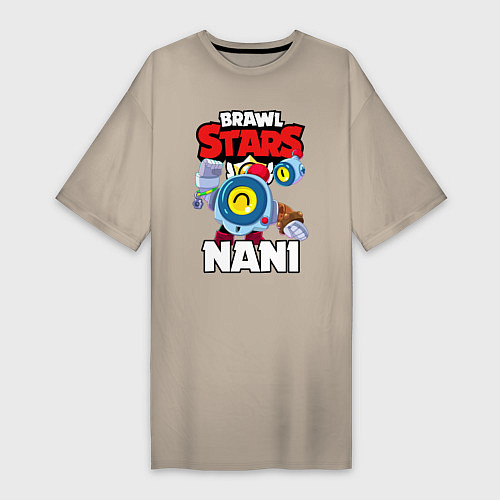 Женская футболка-платье BRAWL STARS NANI / Миндальный – фото 1